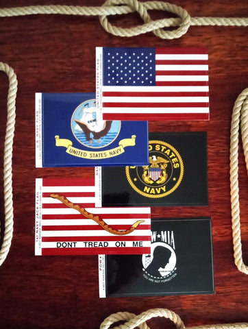 US Navy Flag Stickers Set