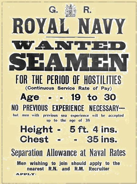 Royal Navy Submariner Recruiting Poster