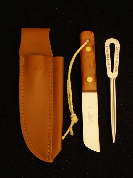 Currey Riggers Kit with Knife, Marlin Spike & Sheath. Morris & Barth