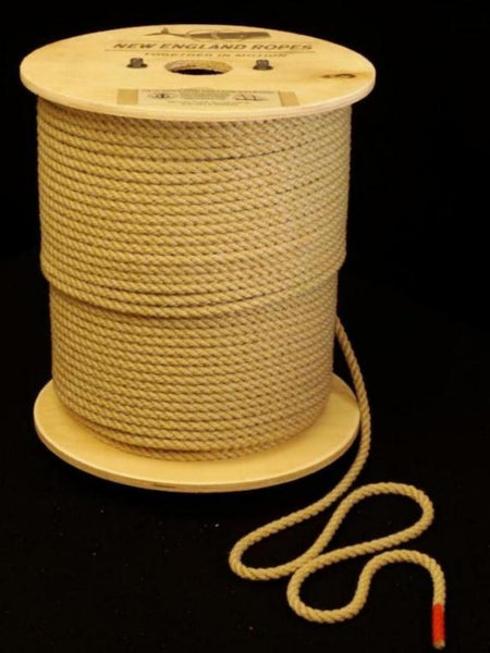 New England Ropes Spun Classic 3-Strand Polyester Rope 5/16 (8mm) White