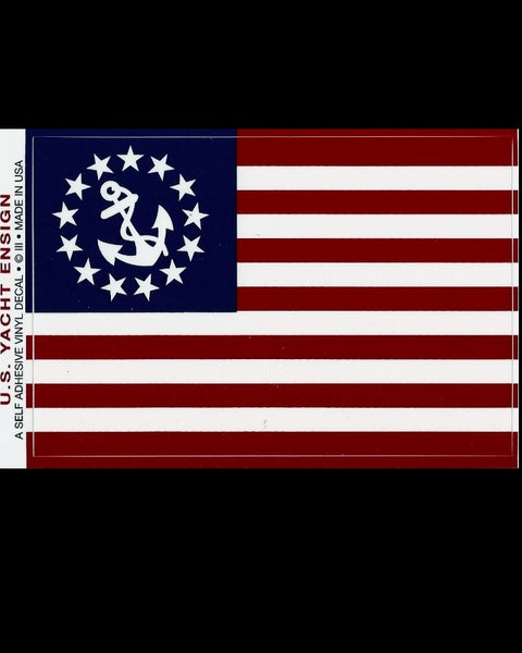 Yacht Ensign Flag Decal / Sticker
