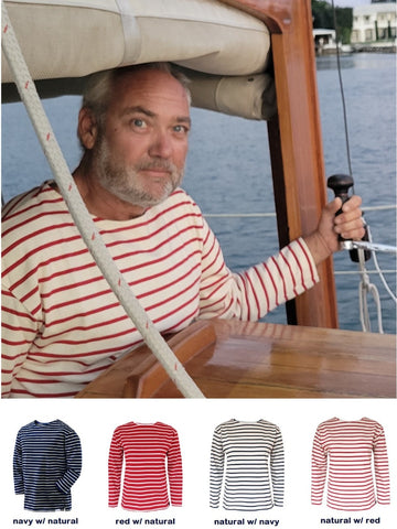 Classic Yachting Attire - Breton Stripe Sailor Shirt