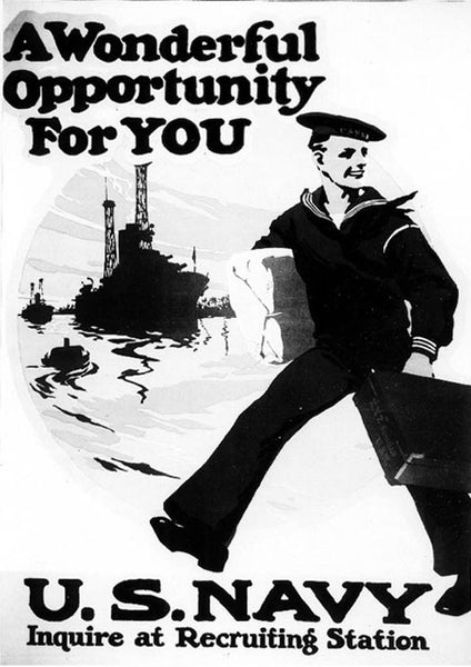 Vintage USN Recruiting Poster