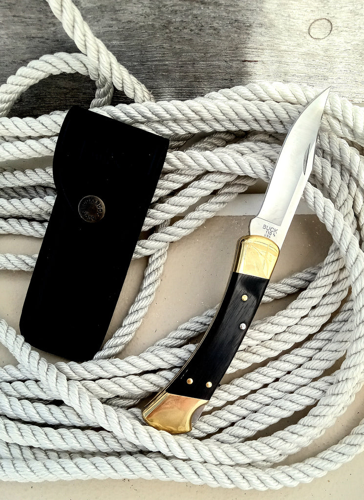 BUCK Knife Model 110 w/ Leather Sheath