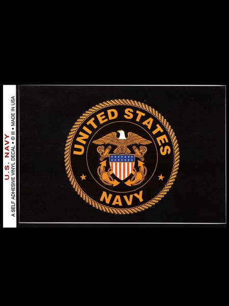 US Navy Official Seal Flag Sticker