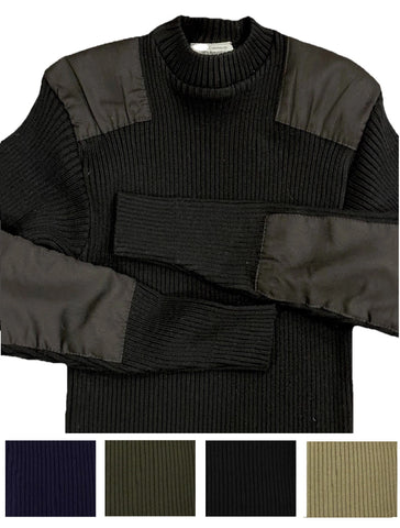 Commando Sweater - Available in Black, Navy Blue, Olive Drab, and Khaki