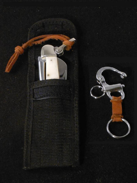Captain's Rigging Knife with Sheath & Snapshackle Key FOB