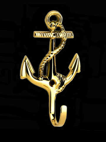 Solid Brass Hook with Anchor
