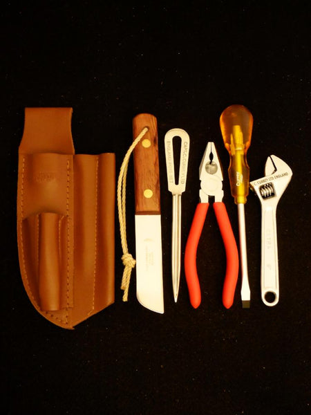 Captain Currey 5 piece Rigger's Knife & Tool Sheath Kit 