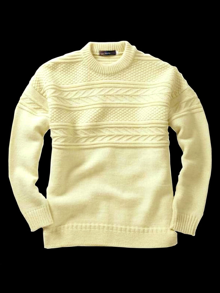 Guernsey Sweater - 100% Pure British Wool Fisherman's Sweater
