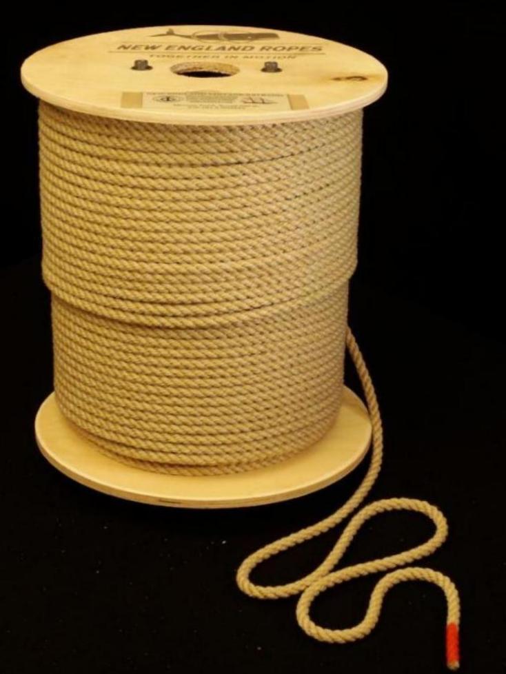 Vintage New England Rope - 3-Strand 5/16 by the Foot or Spool