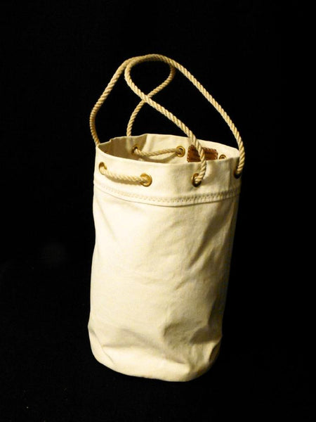 Waxed Canvas Ditty Bag - Shown as an upright Tote bag