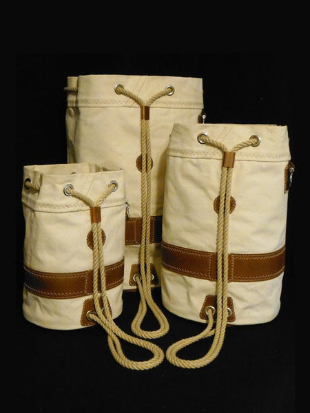 Morris & Barth Ditty Bags can be worn as a Backpack