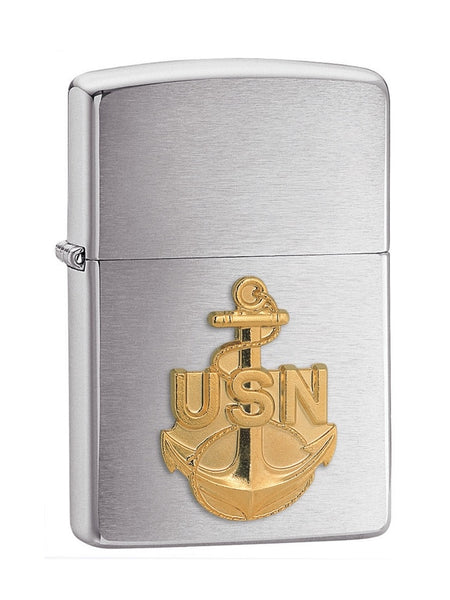 Zippo Lighter with US Navy Anchor Emblem