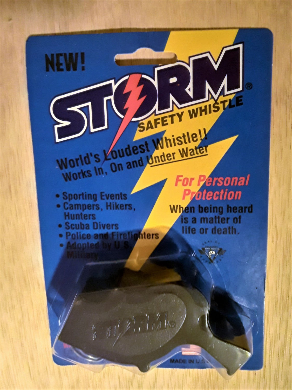 Storm whistle on sale decibels