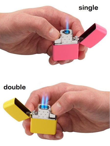 Compare Zippo Single vs. Double Butane Lighter Insert