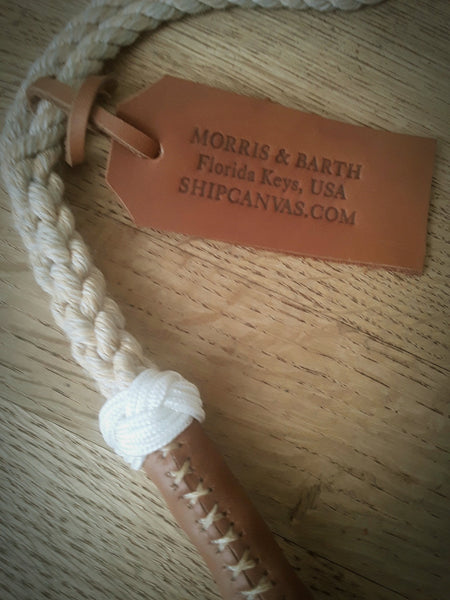 Quartermaster Monkey's Fist Knot - Leather Tag