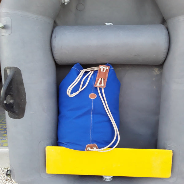 Voyager XL Seabag /Duffel shown in Avon inflatable dinghy